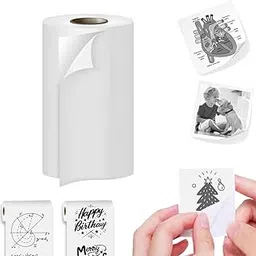 Seznik Sticky Adhesive Thermal Paper Rolls, Continuous 57mm Width, 2 inch Thermal Paper for Mini Thermal Printer (Pack of 1)-image-7