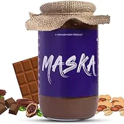 MASKA Peanut Butter Choco-Crunch 1000 Gms|High Protein|All-Natural|Chocolate Crunch Peanut Butter|Organic|Glass Jar|Gluten Free Chocolate Peanut Butter|Vegan|Vegetarian|Keto Friendly|1Kg-picture-30