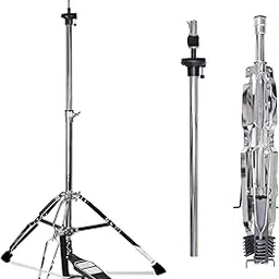 Softline Pro SP HH Double-Braced Hi-Hat Stand with Longboard Swiveling Footplate, Adjustable Precision Screw Dial, and Heavy Double-Braced Tripod (Hi Hat Stand)-image-3