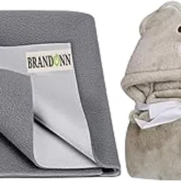 First Kick New Born Baby Gift Set Combo Pack for Baby Boys and Baby Girls Pack of 2 Pcs Grey Mouse-image-35