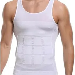 dsfit Men’s Compression Shapewear Vest – Slimming Body Shaper Undershirt with Tummy Control – Gym Workout Tank Top for Abdomen Support & Fat Burner Look-picture-41
