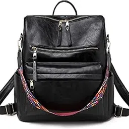 Bonjour Women High Qulity Multipurpose Backpack Handbag Purse, Travel Backpack Shoulder Bag for Ladies,Girls,Unisex-image-30