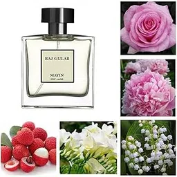 MAYIN Raj Gulab Eau De Parfum for Men | Long Lasting Floral Fragrance Scent with Rose, Litchi, Jasmine | Romantic and Confident Gift Perfume (100 ML)-picture-13