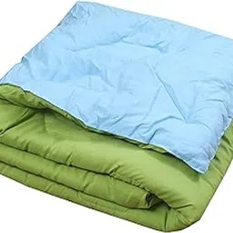 Infantbond Babies & Kids Super Soft All Season Use Reversible Comforter | Blanket (200 GSM)(0-8 Years)(Size: L-58Inchs & B-42Inchs) (Aqua Blue & Olive Green)-picture-29