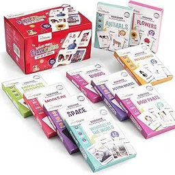 Intelliskills Premium 10-in-1 Brain Boosting Flash Cards for Kids, Flash Card for 1+ Year Old Baby, Montessori Educational Toys for Girls/Boys, Fun Learning Activities, Birthday Gift (279 Flash Cards)-picture-59