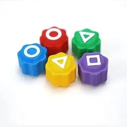 DEVIL 6 Years And Up Gonggi Game Set, Stones Plastic Playing Pieces with Storage Case, Squad Traditional Korean Game 1 Set (5 Pieces with Box),Multicolor-picture-37