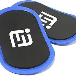 metaball Blue Gliding Discs Core Sliders(Curved Arc) Smooth Use On Carpet Floor Exercise Sliders Equipment.Compact Core Gliders for Home Gym - Fitness Equipment & Full-Body Workout Accessories-picture-49