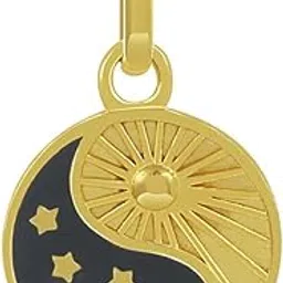 Studio 925 Silver Enishi Yin Yang Charm Pendant | 14kt Gold Plated Jewellery Charm | Bracelet & Necklace Pendant for Women | Anti-Tarnish Long-Lasting Shine-image-13