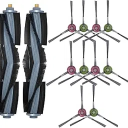 Kits Accessories Replacement Compatible for ECOVACS DEEBOT X1 Omni / X1 TURBO Robot Vacuum, 2 Main Brush 10 Side Brushes Replacement Parts-picture-48