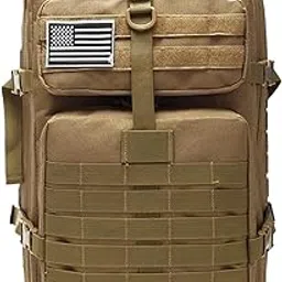 LOSA 50L Outdoor Camping Bag Day Backpack Rucksack Light Brown-picture-17