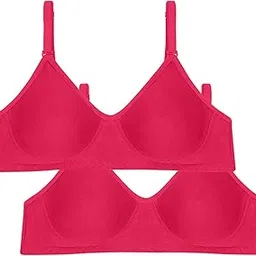 tweens Non Padded Bra - Cotton Rich Fabric - Full Coverage, Multiway Straps, Wirefree, Seamless T-Shirt Bra-picture-33