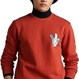 Amazon Brand - Symbol Men Cotton Blend Heavy Weight Round Neck Sweatshirt (Available in Marvel & Disney Graphics) (Regular Fit)-picture-17