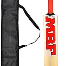 KANSAL MBF Popular Willow Premium Cricket Bat and Cover for Man's & Adult, Advance Play All Tennis Ball, Tournament Match (Size Full)-image-98