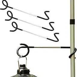 Camping Lantern Hooks, Outdoor Lighting Hooks for camping tent lamp hanger, bird feeders, garden lights, lanterns, trinkets ; Sturdy pole hook for tent light, 3 pcs (Large & Long)-picture-13
