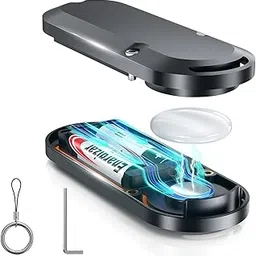 ZORBES® Magnetic DIY Tracker Case, Compatible with Airtag, DIY GPS Tracker Housing, Battery Operated, Waterproof Design, Modified AirTag Module Enclosure with Keyring, Double Sided Adhesive Tape-picture-25