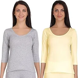 selfcare Women Cotton Blend Thermal Top(Pack of 2 Top)-picture-20