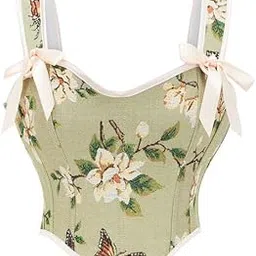 mastyle Women’s Corset Vest with Bow | Slim Fit Zipper Bustier with Adjustable Suspenders-picture-48
