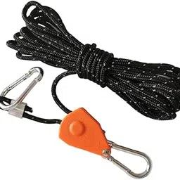 SECRET DESIRE Rope Hanger Ratchet Tightener Grow Light Hangers for Outdoor Canopy Climbing 4M Black-picture-13
