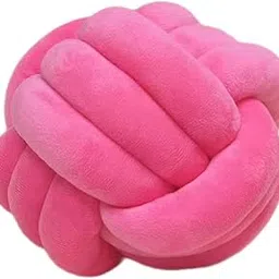 The Style SutraKnot Pillow Ball Cushion Round Throw Pillow for Bedroom Sofa Home Decoration Rose Red|Home & Garden | Home Decor| Pillows-picture-10