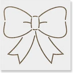 Ivana's Bow Ribbon Stencil - Reusable Stencils for Painting - Create DIY Bow Ribbon Crafts and Projects Size - (12 x 12 inch)-image-93