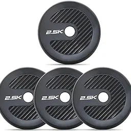 WATSON Premium Rubber Weight Plates For Dumbbell Set For Men, Women Fitness, Dumbbell Weight Plates | Home Gym Rubber Weight Plates | Gym Equipments For Men & Women (10Kg (2.5Kgx4) Weight Set)-picture-21