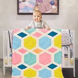 RRC Super Soft Brushed Microfiber Cotton Kids Comforter & Blanket | 150 GSM | 60X45 Inches | All-Season | Lightweight, Cozy & Durable image 1