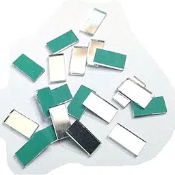 Mahabal Creations Shisha Mirror Frames and Mirrors for Embroidery Work, Crochet, Bohemian, Art & Craft Material, Blouse, Neck Design Making (250 Pcs Rectangle Shape)-picture-25