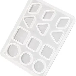 Jewelry Making Silicone Mold Mould (Round, Square, Triangle,Rhombus Shapes), for Polymer Clay, Crafting, Resin Epoxy, Pendant Earrings Necklace Making, Resin Craft Molds Collectibles-picture-17
