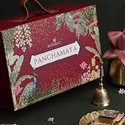 N’Chant Panchamaya Diwali Gift Set 5 Days of Rituals with Diya Ubtan and Oil Brass Bell and Incense Sandalwood Sweet Perfume and Floral Mist Festive Gift Box for Family and Friends-image-62