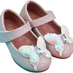 neska moda 18 To 24 Months Synthetic Leather Ballerinas/Belly Sandal/Booties for Girls (Peach)-BT4827-picture-24