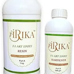 IRIKA 2:1 Ratio Crystal Clear And Transparent Art & Craft Resin Kit with Self Leveling and Auto Bubbles Removed Resin and Make For All Types Of Resin Items (Qty : 1.5 Kg)-picture-58