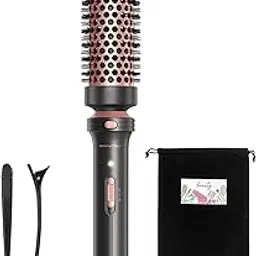 Wavytalk Thermal Brush, Heated Round Brush, 1.5 Inch Blower Brush with Removable Brush Head, Thermal Double Voltage Round Brush for Travel, Rose Gold-picture-16