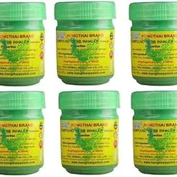 Compound Herb Inhaler Thai Traditional Relief Pack of 6 Value image 1