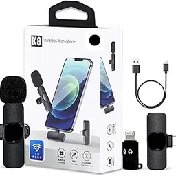 K8 Wireless Microphone, Ultra-Low Latency, Automatic Noise Reduction, Compatible with iPhone and Android | K8 Wireless mic for Youtuber | 2In1 Mic for Android | K8 Bluetooth Mic for Vlogging-picture-20