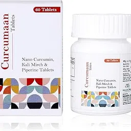 Curcumaan Nano Curcumin, Kali Mirch and Piperine Tablets, 60 Count-image-4