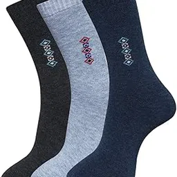 dollar Men Woollen socks Towel Pack of 3 Assorted Full Length Socks-picture-29