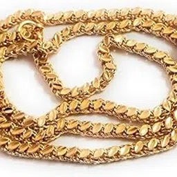 cute gold 1 Gram Gold Plated Fashion Jewellery Traditional Covering Muruku Thali Saradu Chain for Women & Girls-picture-17