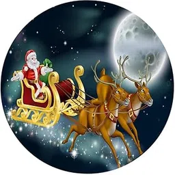 CLUB BOLLYWOOD BNF®Xmas Theme Waterproof Tablecloth for Round Table 1.2m Dia Elk Santa|Home & Garden | Furniture | Slipcovers-image-89