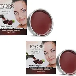 FYORR Facial Katori Peel-Off Wax Combo of 2 Red Wine - 80 gm each-picture-56