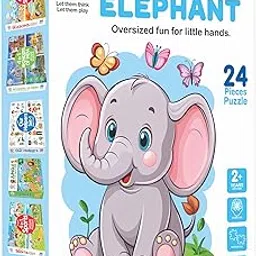 My First Big Puzzle Series for Kids.A Perfect Jumbo Jigsaw Floor Puzzle for Little Hands (Elephant)-picture-14