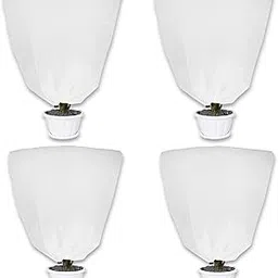 4 Pack Plant Covers Freeze Protection for Winter, 31.5''×23.6'' Frost Cloths for Outdoor Plants Cold Weather Blankets with Drawstrings-picture-26