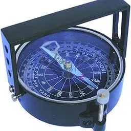 Rocksmins FE05a Clinometer Compass Geological 100% Working Antique Pocket Transit Compass Powder Coating Finish with Carry Case (Red/Black) for Geologists Professors Teachers Students-image-12