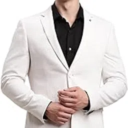turtle Men Knitted Solid Relaxed Fit Grey Melange Blazer||Men's Blazer||Single Breasted Blazer-picture-36