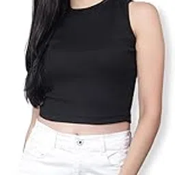 HiloRill Tops for Women | Crop top Tank top | Beach wear | Stylish Tops | Inner for Women | Ribbed Tops | Spaghetti top | Gym Tops | Trendy Tops-image-56