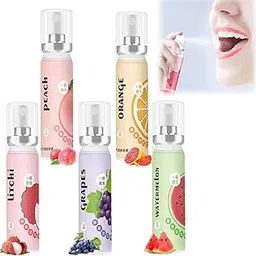 Fruit Oral Breath Spray, 5pcs Portable Mouth Spray For Adults, Freshener, Mouthwash Alternative, Fresh Fruit Flavor, Bad Breath Treatment, Oral Care Spray, Mouthwash For Bad Breath-image-2