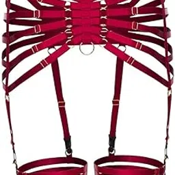 myaddiction Women Underwear Elastic Cage Harness Hollow Suspender Strap Leg Garter Belt-picture-27