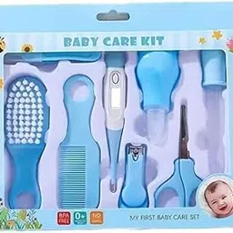 PIXSHINE Portable Manicure Grooming Kit For New Born Baby 14 In 1 Healthcare Accessories Set To Keep Infants & Toddlers Clean Perfect Nursery Gift With Nail, Hair, Ear Grooming Tools For Kids (8 Pcs blue)-picture-29