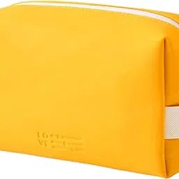 FunBlast Pouches for Women - Cosmetic Pouch Makeup Pouch, PU Leather Toiletry Pouch for Women, Multipurpose Pouch Case with Zipper Lock, Portable Travel Pouch, Money Purse for Girls & Women (Yellow)-image-20