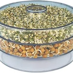 Pranjal MegaDeals Sprout Maker 3 Layer ABS Plastic Container Beans Sprouts for Home | Hygienic with Organic Making Fresh Living Healthy Life Bowl-picture-31