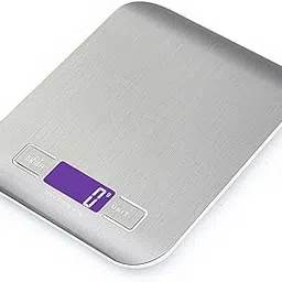 Stainless Steel Kitchen Digital Scale with Backlit LCD Display | 5kg to 10kg Capacity, 1g Precision, Tare Function, Durable Stainless Steel Surface | Ideal for Bakers and Home Cooks-picture-33